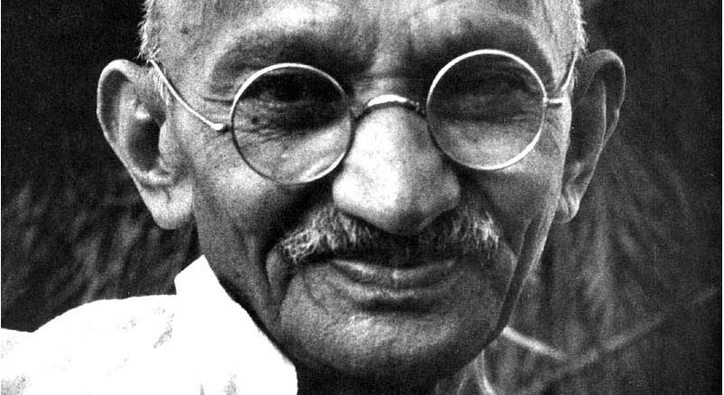Mahatma Gandhi image black and white