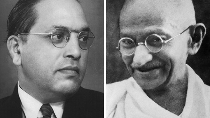 Ambedkar-Gandhi pic